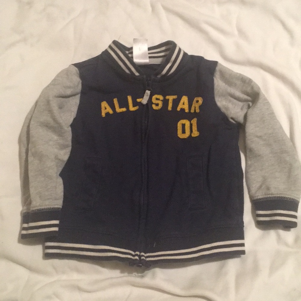 18 months Varsity Jacket style sweatshirt